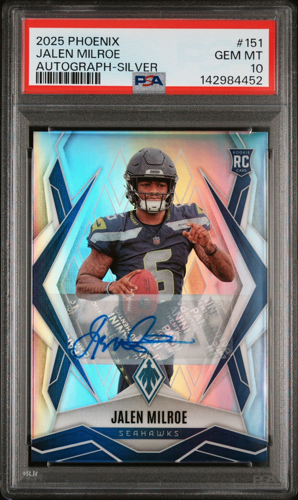 Jalen Milroe Panini Phoenix #151 Autograph-Silver