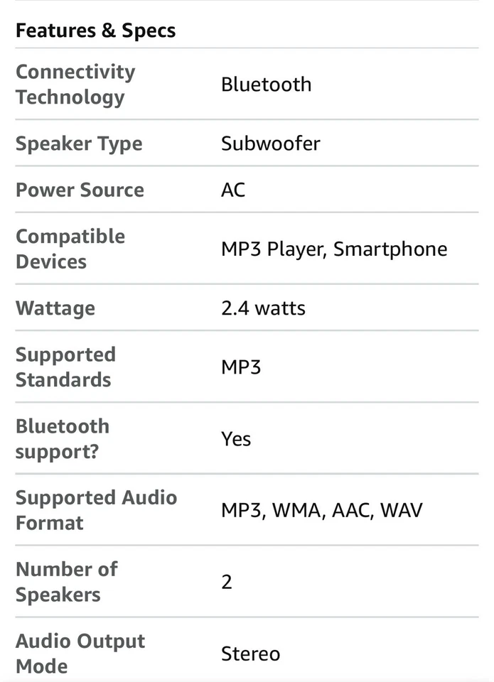 JENSEN SMPS-628 Under Cabinet Universal Bluetooth Music System Replacement Unit - Image 3 of 4