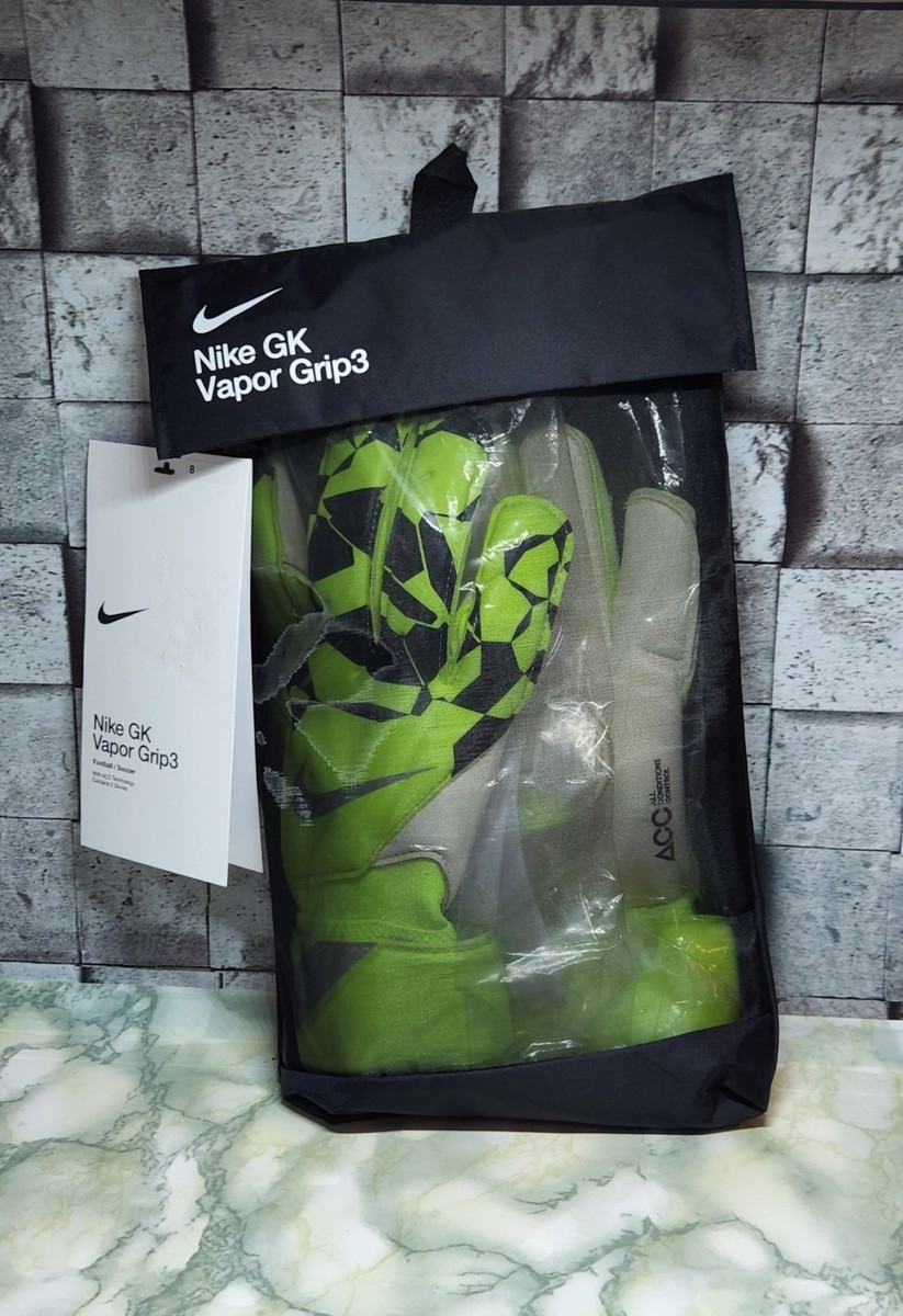 Nike Vapor Grip3 Goalkeeper Gloves Volt Black Soccer Goalie