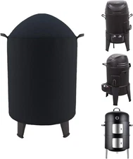 Round Smoker Cover Fits Grill Boss, 20.5" Vertical Smoker,Pit Barrel Cooker