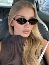 Vintage Oval Small Frame Glasses for Women Stylish Everyday Beach Travel ...
