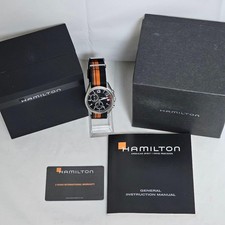 Hamilton Khaki Aviation Pilot Pioneer Chrono Quartz H76552933 usato dal Giappone
