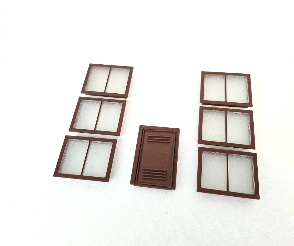 Accessori diorama porte e finestre miniature modellismo forniture scala 1:43 foto 3