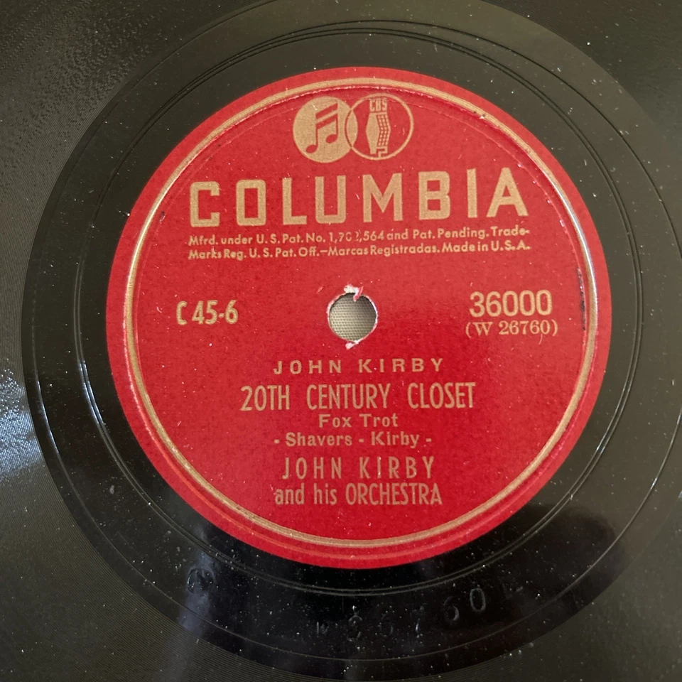 2-JOHN KIRBY AND HIS ORCHESTRA 20TH CENTURY CLOSET/ROSE ROOM COLUMBIA 78 RPM 803 Foto 3 de 4