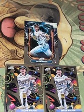 2025 Topps Chrome Cosmic Jacob Wilson Extraterrestrial Refractor & 2 Base RCs🔥