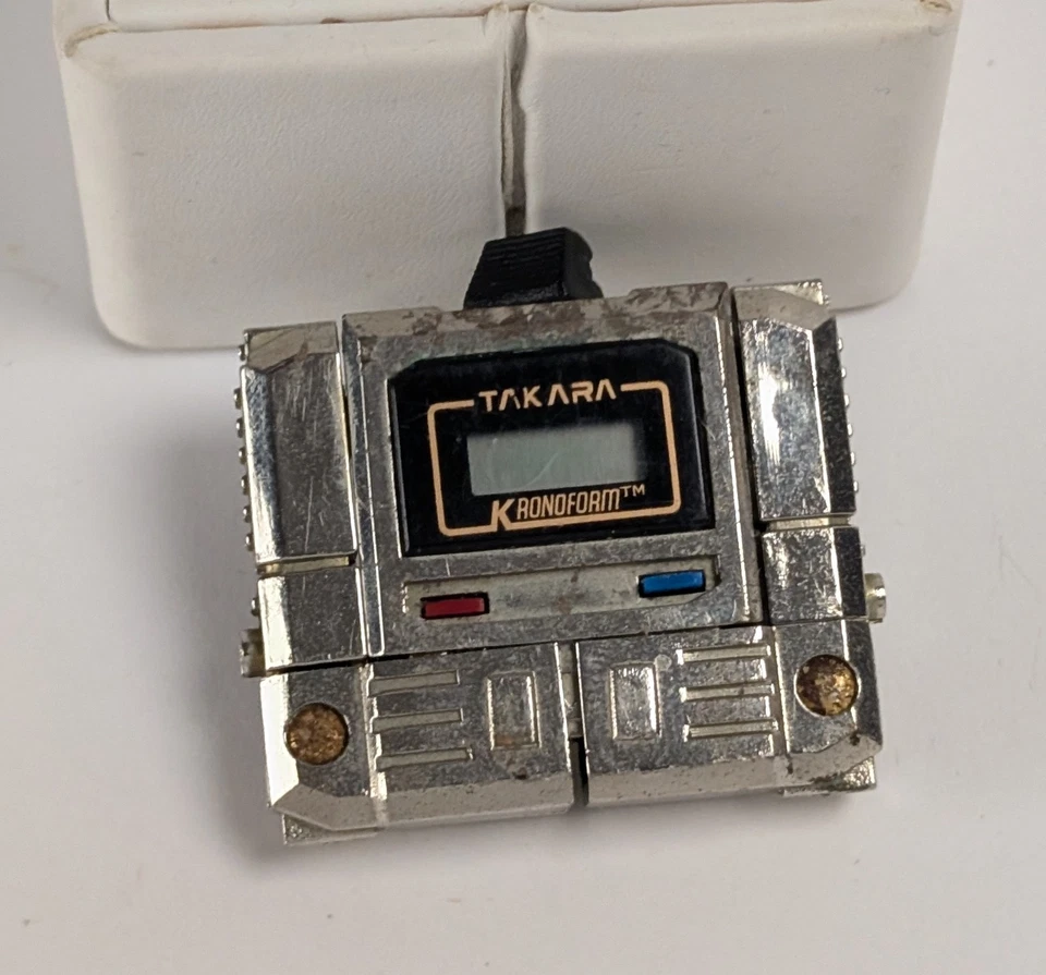 1983 Takara Transformers Silver Kronoform Robot Watch Microman Action Figure - Image 3 of 4