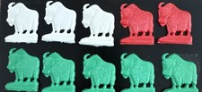 Vintage 1950s Nabisco Cereal Premium Yak Flat Freestanding 1.5  Lot 10