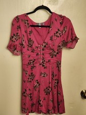 Urban Outfitters Vintage Pink Flowered Short Dress, NWOT, S, Super Cute!