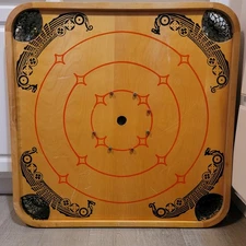 Carrom Board Q Viking Vtg 1934-47 Good Cond Over 100 Games Cleaned/Conditioned