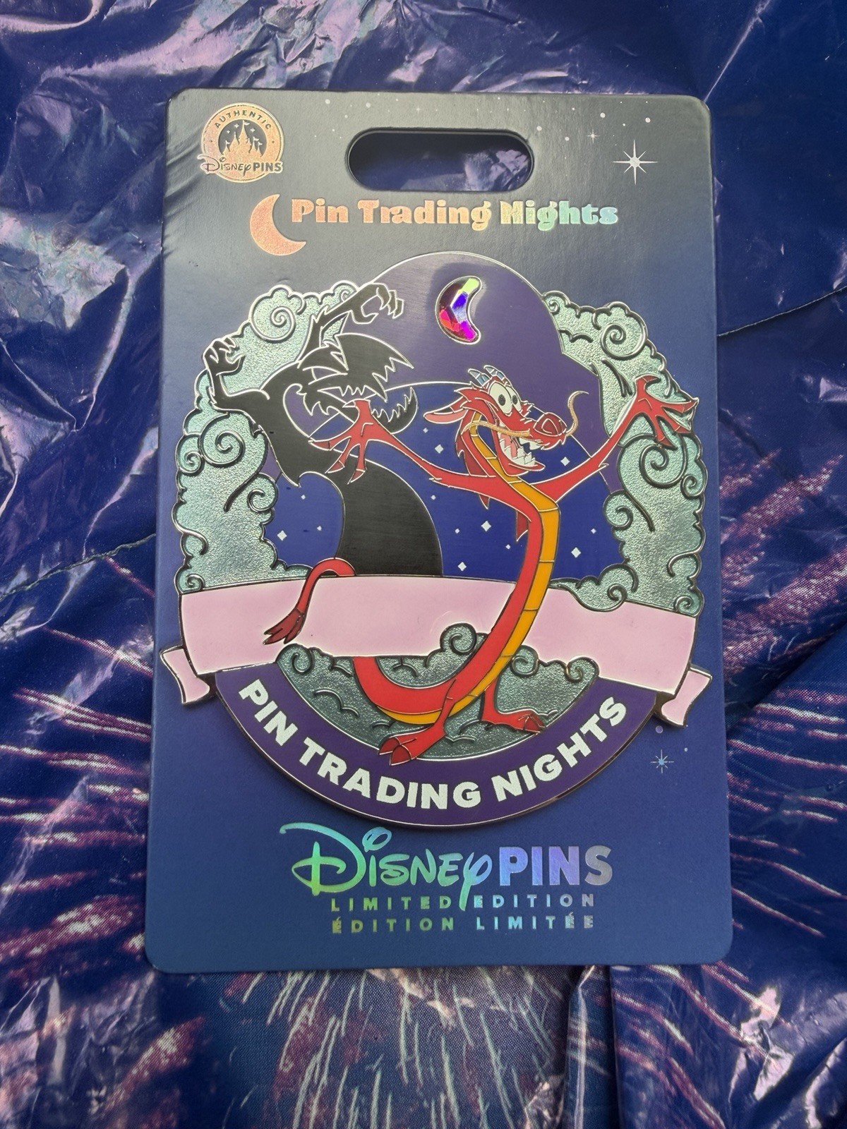 2026 WDW Pin Trading Night Mini Jumbo Mushu Mulan Dragon pin LE 500 In Hand