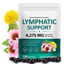 Lymphatic Drainage Supplements, 21-in-1 Herbal Complex with Echinacea, Dandel...