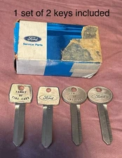 2 NOS Ford Key Blank 67 68 69 70 71 72 73 74 75 76 77 Lincoln Continental Mark