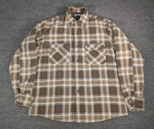 Vintage Fieldmaster Sears Men  s Plaid Flannel Shirt Jacket Mens Size Large