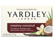 Yardley London Creamy Coconut MOISTURIZING Bath Bar Soap 120G / 4.25OZ - NEW