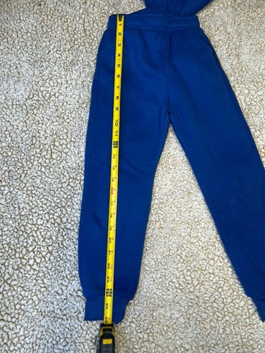 Conjunto de sudadera con capucha y pantalones deportivos para niños talla 5/6 negro y azul cálido conjunto polar - Imagen 9 de 17
