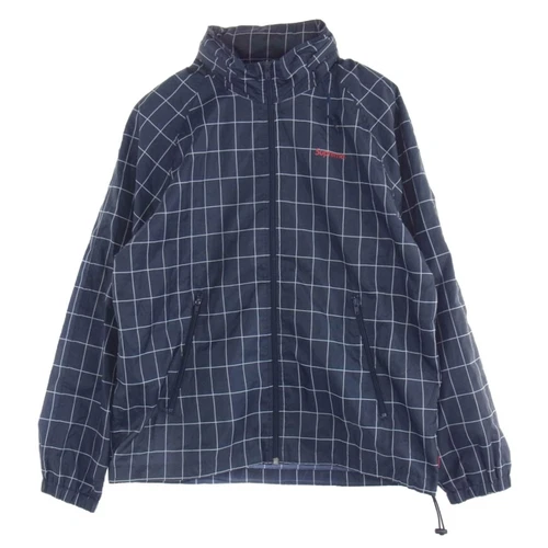 Veste d'échauffement coupe vent Supreme 15 AW bleu marine L occasion LIFE 0