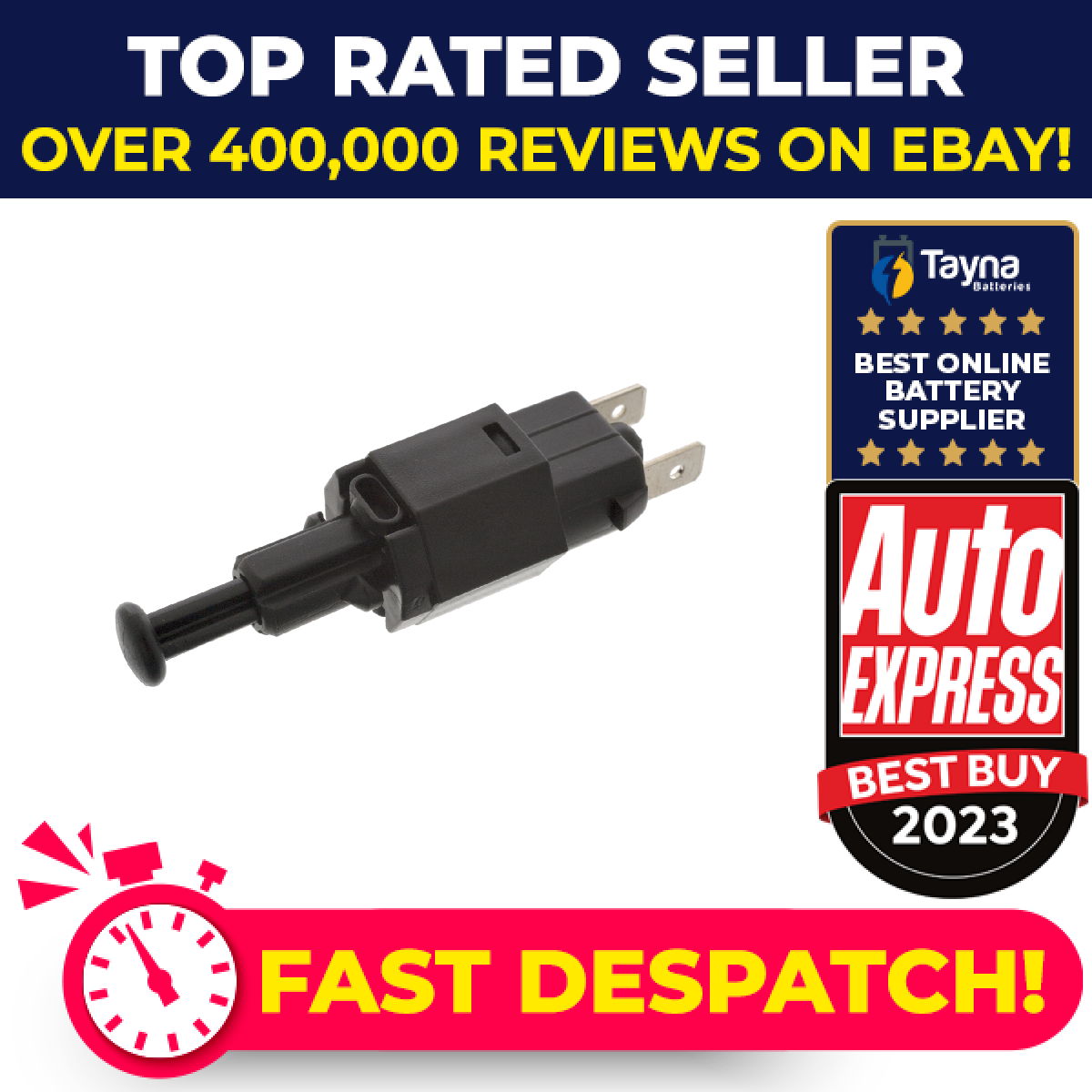 Brake Light Switch fits VAUXHALL ASTRAVAN F 1.7D 91 to 96 Blue Print 090196375