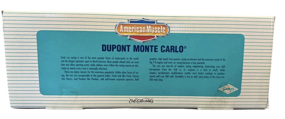 Ertl Collectibles American Muscle 1/18 Dupont Monte Carlo. #24 Jeff Gordon. New! - Image 4 of 4