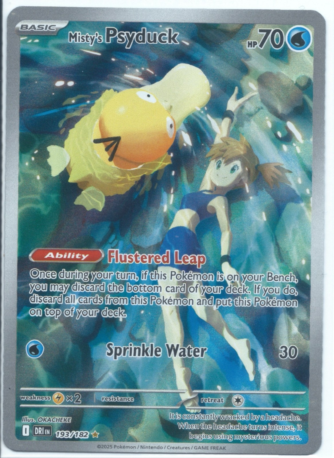 Misty's Psyduck 193/182 Sv10: Destined Rivals Holo Pokemon Card