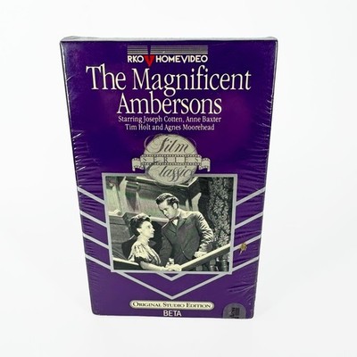 The Magnificent Ambersons Betamax Beta Tape Orson Welles RKO Vintage