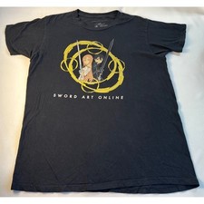 Sword Art Online Graphic Tee Anime Manga Black T-Shirt Large