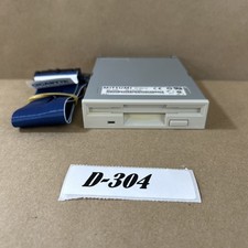 Mitsumi D359M3D 1.44MB 3.5" Internal Floppy Disk Drive White w/ IDE Cable Used