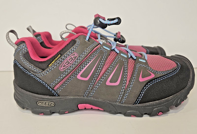 New KEEN Oakridge WP Low Rise Youth BIG KIDS Waterproof Hiking Shoe SZ 3 1015187