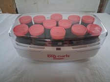 Conair More Big Curls Pink 1.5 Velvet Hot Rollers/Waves NO CLIPS Model CHV12NR