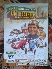 " Fangio ."  Live Event Poster. 1980. Birmingham.UK.