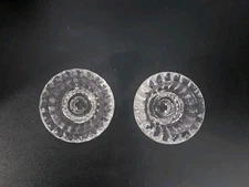 Vtg Elegant Collectors Crystal Gallery Candle Holder 2 Pair Set in Box