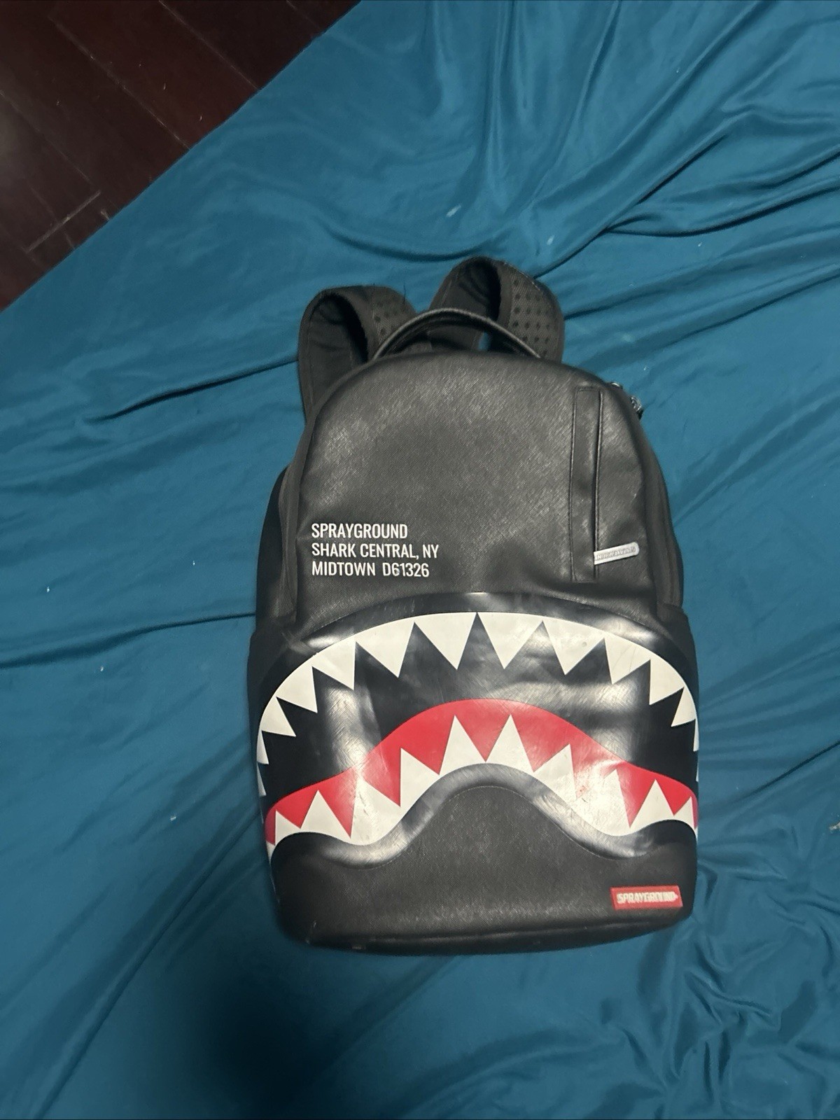 Sprayground Shark Mouth Backpack Black Red White Teeth Design Rare Streetwear