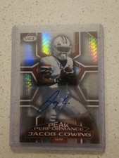 2024 SAGE HIT #PKA-JC Jacob Cowing (Wide Receiver) Arizona/TX/49ERS*Signed Mint*