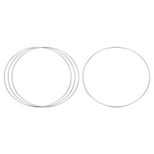 4 Pcs Metal Hoops for Crafts, 9.8 Inch Dream Catcher Rings, Silver
