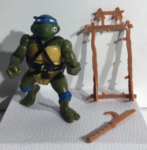 VTG 1988 Leonardo Soft Head TMNT Figure Teenage Mutant Ninja Turtles Playmates