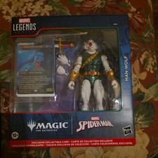 Hasbro Marvel Legends x Magic The Gathering Man-Wolf Figure In Hand Spider-man