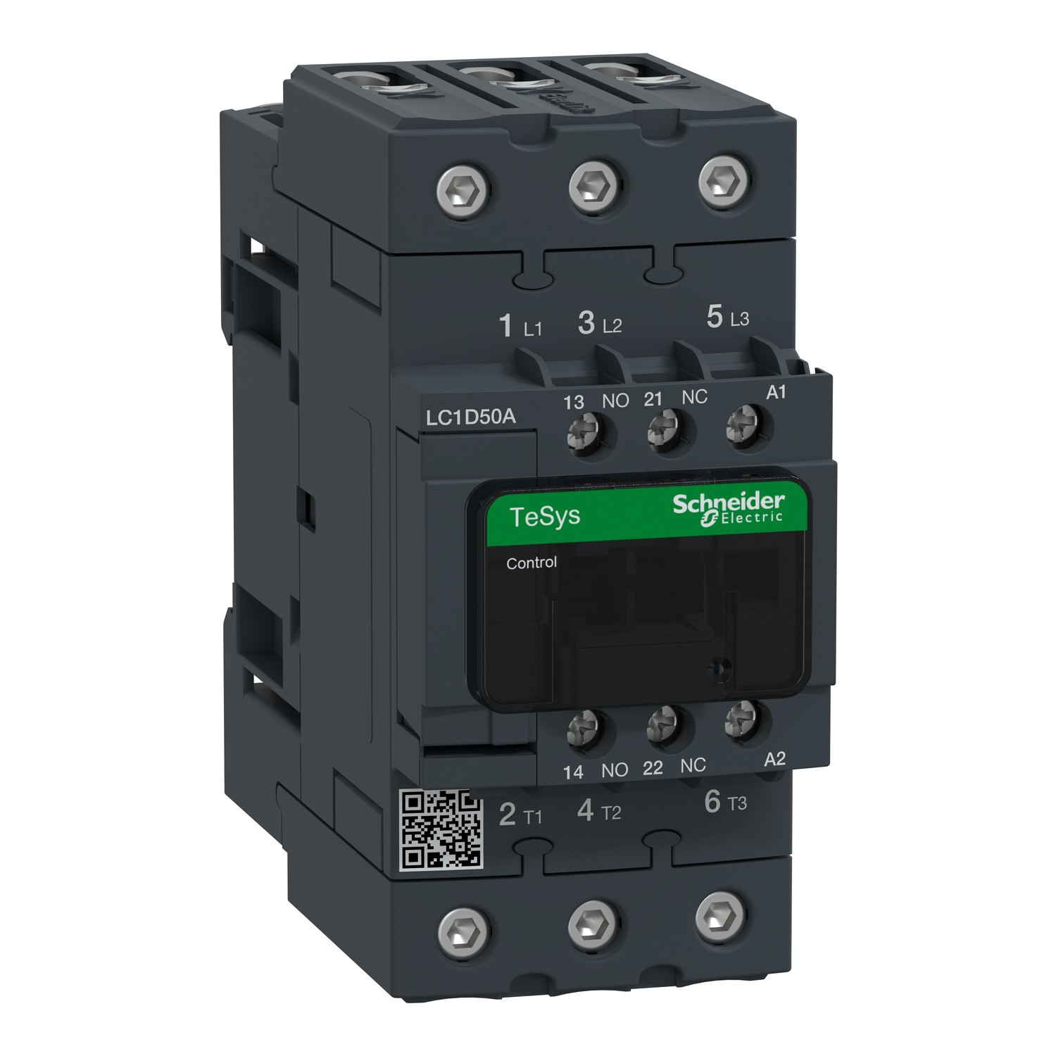 Schneider LC1D50AM7 - TeSys D contactor 3P 50A 220V AC coi - Made in Indonesia