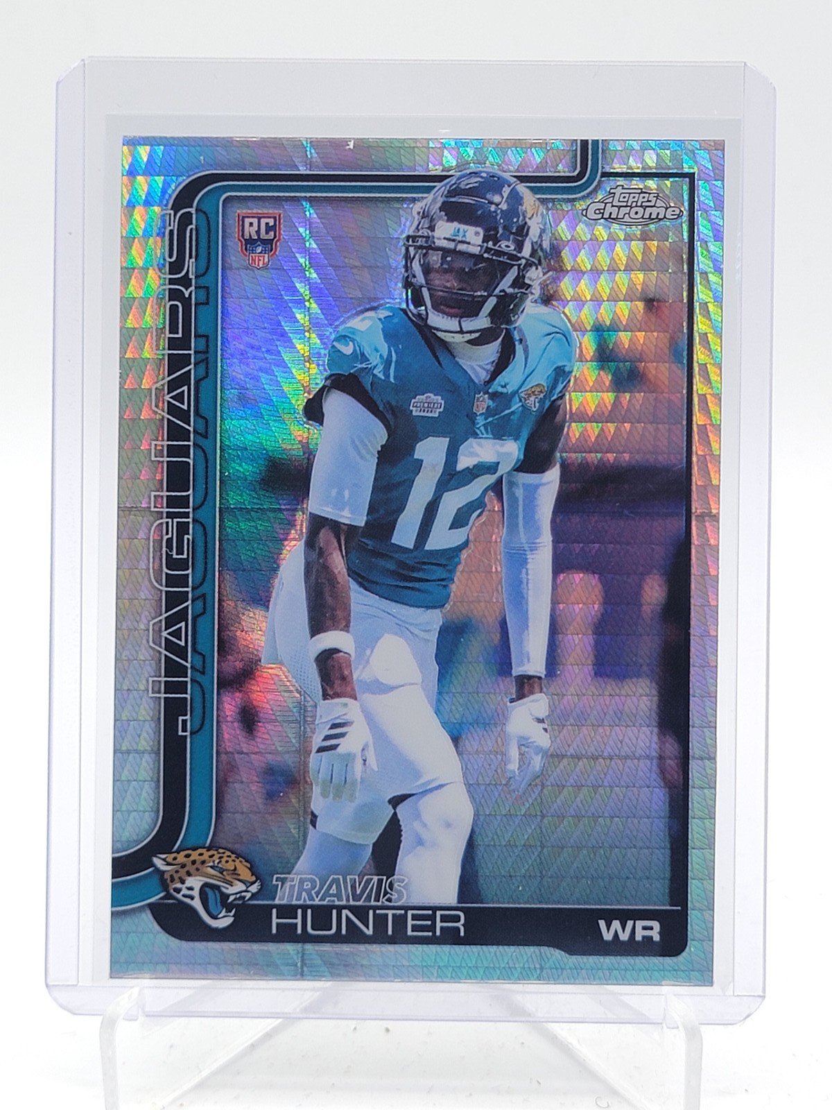 TRAVIS HUNTER 2025 TOPPS CHROME PRISM REFRACTOR ROOKIE #332 JAGUARS Q6608