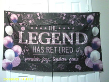 Retirement Party Decorations Purple with Tiara, Ballons and sash 