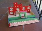Castle Fort Antique c1930 Knights Britains Complete Moat Toy Soldiers — photo 1