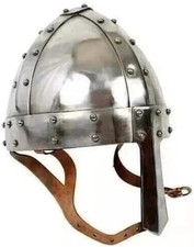 Casque médiéval viking Spangenhelm casque armure de garde nasale normande...