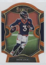 2020 Panini Select Concourse Orange Prizm Die-Cut Drew Lock #27 ut4