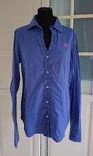 POLO SYLT Damenbluse Bluse langarm, Gr. XL in blau mit Rüschen