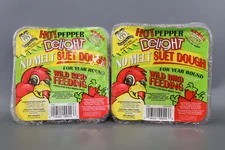C&S Hot Pepper Delight No Melt Suet Dough Fresh Wild Bird Food  11.75 oz. PK 2
