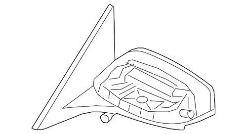 Genuine Nissan Mirror Assembly 96302-9DD1C