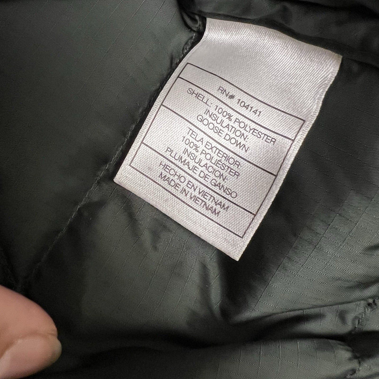 SACAI X NIKE Nike ACG Piumino d'oca puffer pullover giacca verde mezza zip confezionabile grande