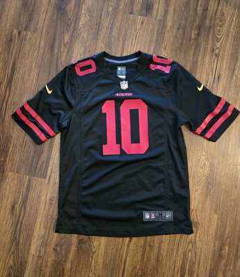 #ad Nike Black San Francisco 49ers Jimmy Garoppolo #10 Jersey Size Medium $23.99