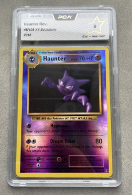 PCA 8 Haunter Reverse 48/108 XY Evolutions 2016 English NM