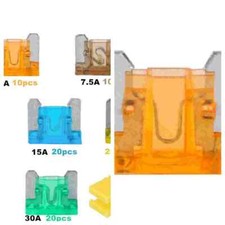120/240Pcs Assortment Low Profile Micro Mini Blade Fuse Set Kit Car Truck 5A-30A