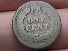 1886 Indian Head Cent Penny, Variety 2, Var 2, T2, Type 2, About Good Details