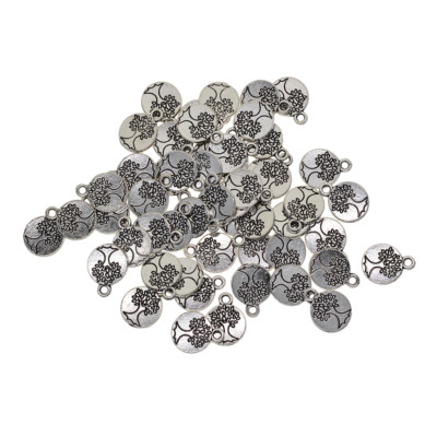 50x Tree of Life Charms Pendants Necklace Jewellery Findings Antique Silver